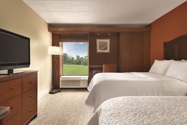 Premium bedding, pillow-top beds, in-room safe, desk