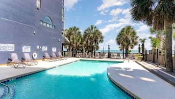Indoor pool, seasonal outdoor pool