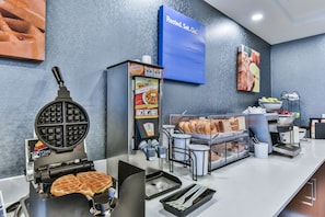 Free daily buffet breakfast