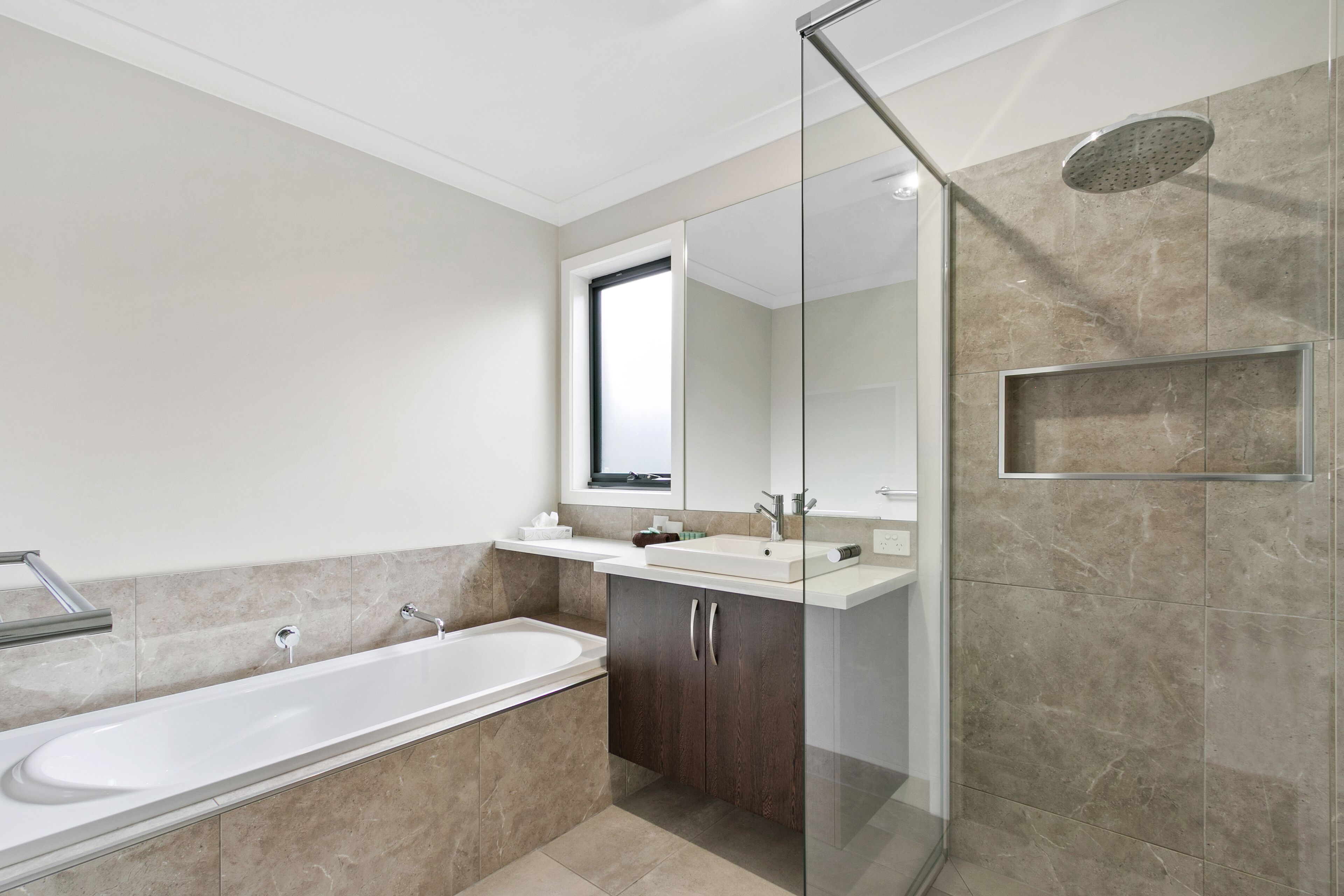 3 bedroom apartment | bathroom | separate bathtub and shower, eco-friendly toiletries, hair dryer, towels