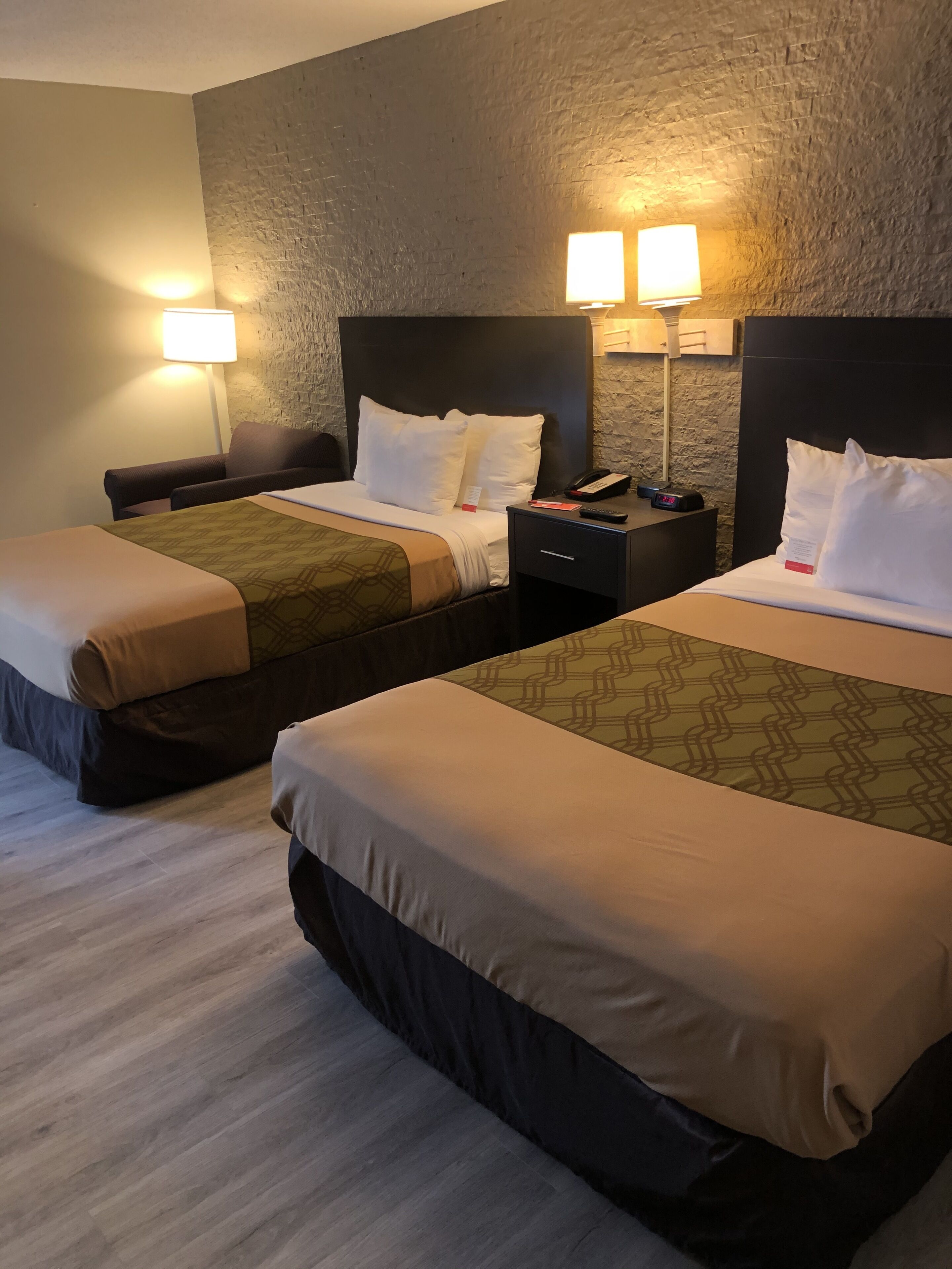 standard room, 2 double beds, non smoking | desk, blackout curtains, iron/ironing board, cots/infant beds