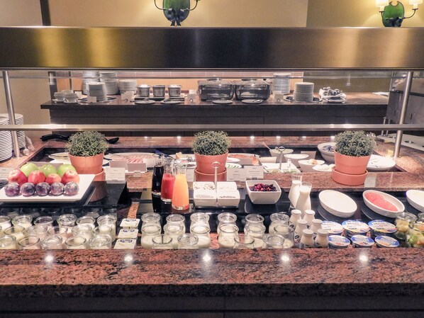 Daily buffet breakfast (EUR 24.00 per person)