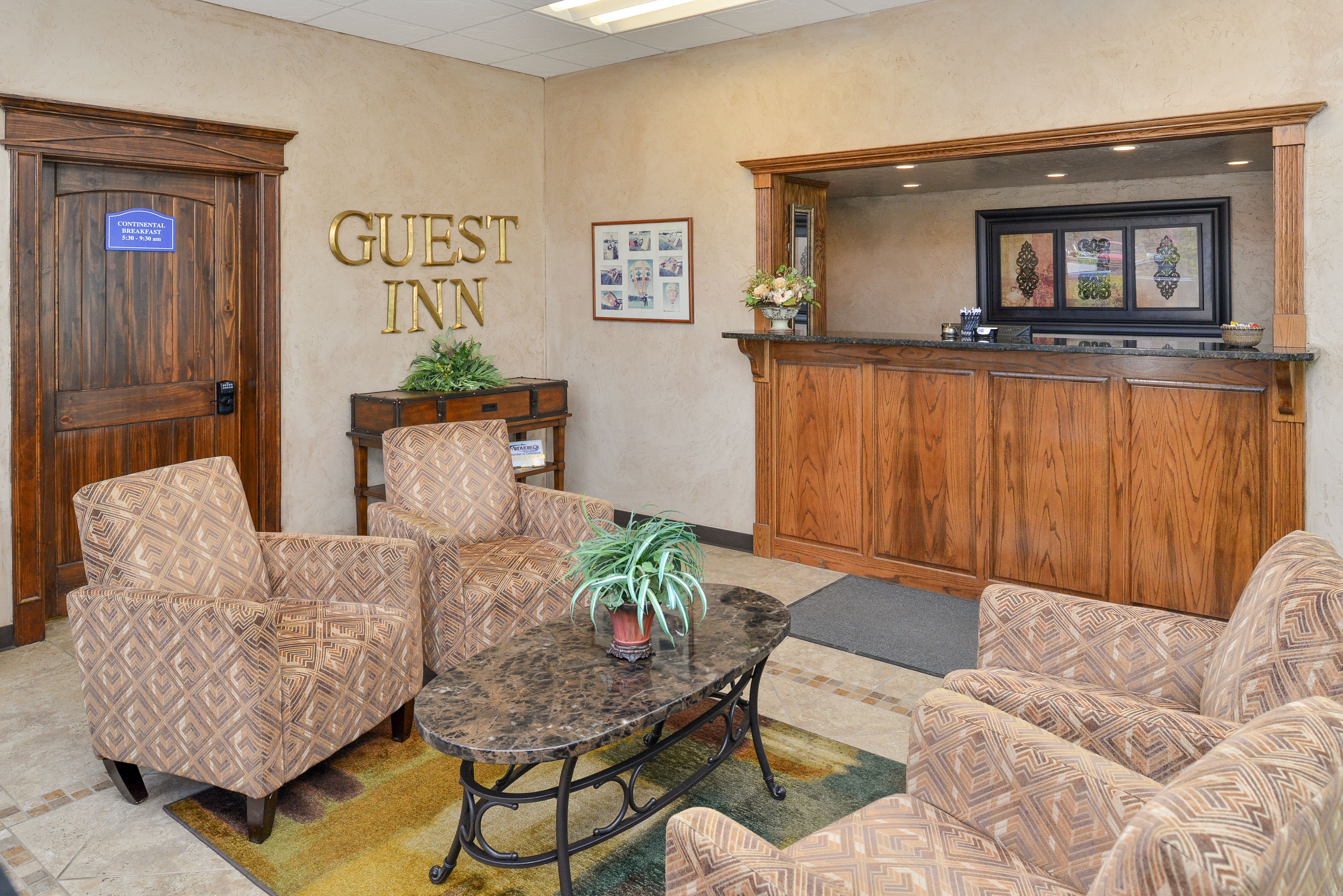 Lobby sitting area
