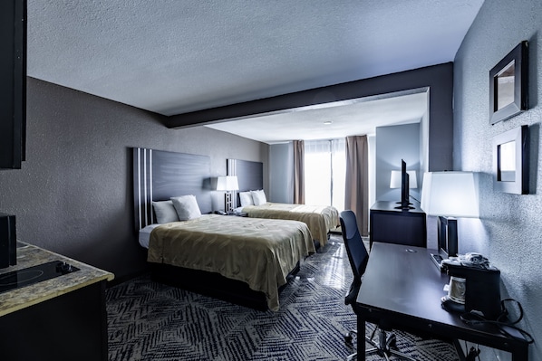 Suite, 2 Double Beds, Non Smoking (Efficiency) | Desk, iron/ironing board, rollaway beds, free WiFi