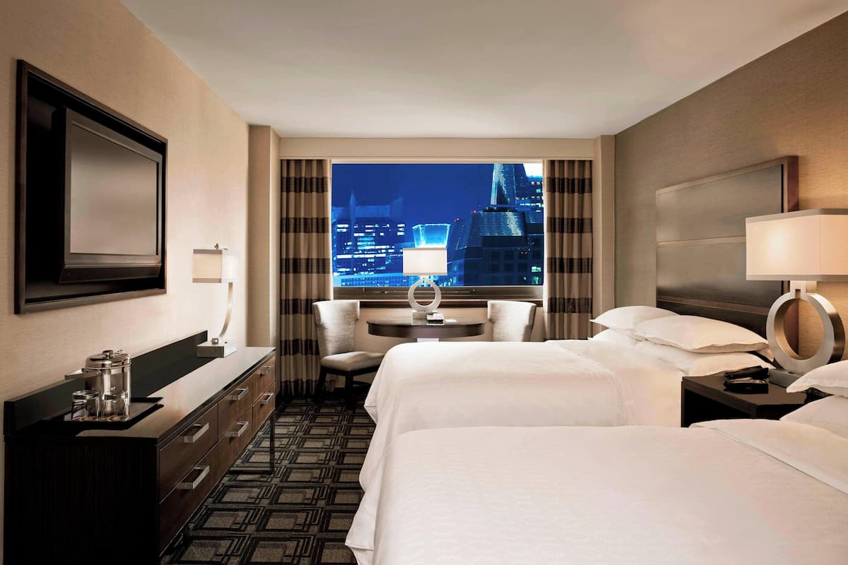 Premier Room, 2 Double Beds, Non Smoking, City View | 1 bedroom, premium bedding, pillow-top beds, in-room safe