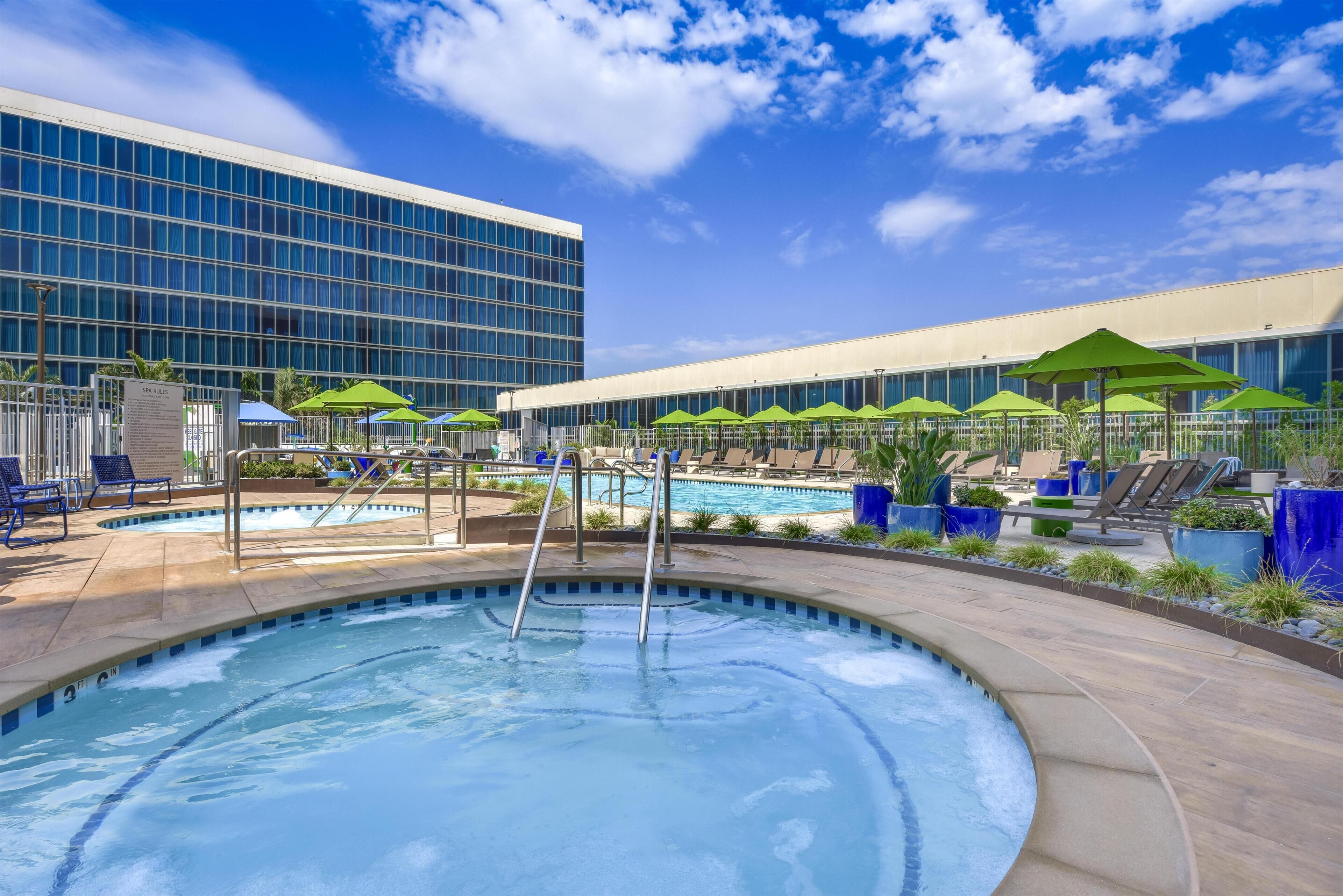 Outdoor pool, cabanas (surcharge), pool umbrellas