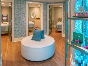 Behandlungsräume für Paare, Körperbehandlungen, Aromatherapie