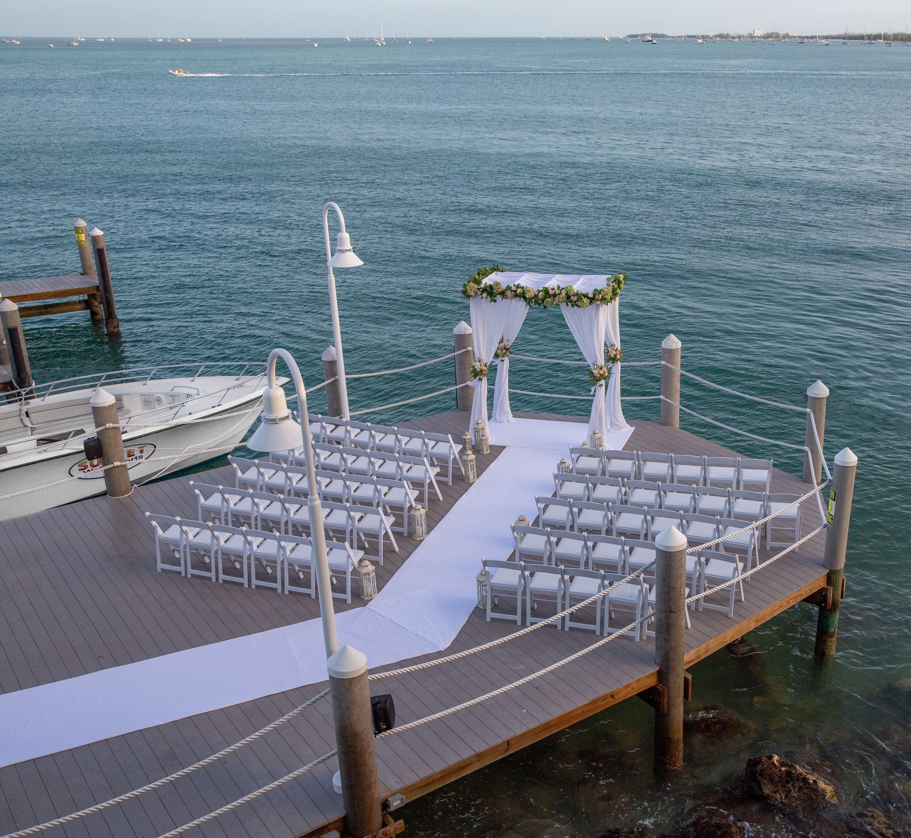 outdoor wedding area