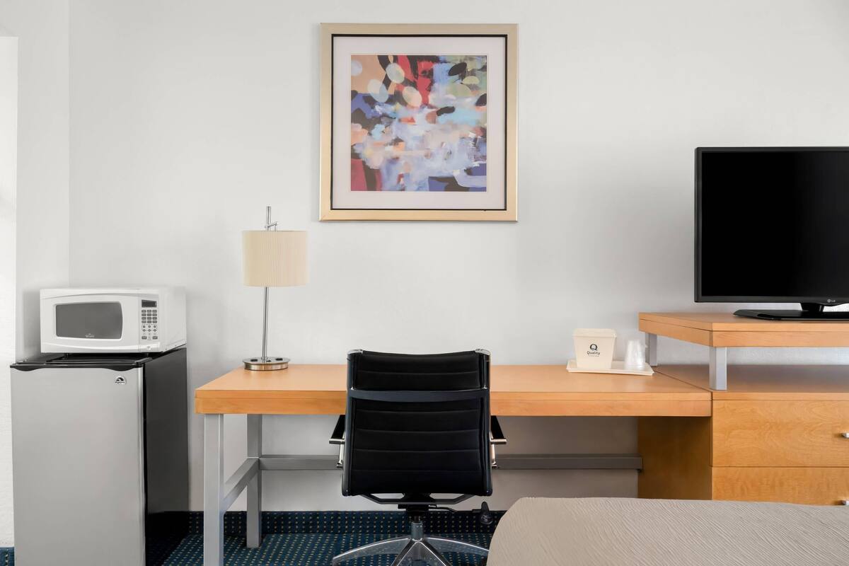 Standard Room, 1 King Bed, Non Smoking | Blackout drapes, iron/ironing board, WiFi (free), bed sheets