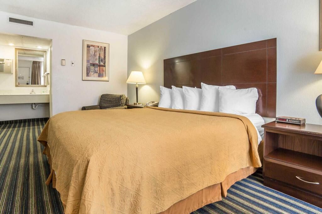 Blackout curtains, iron/ironing board, free WiFi, bed sheets