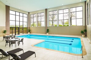 Indoor pool, sun loungers