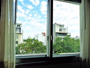 Standard-Einzelzimmer, 1 Einzelbett, mit Bad | Ausblick vom Zimmer