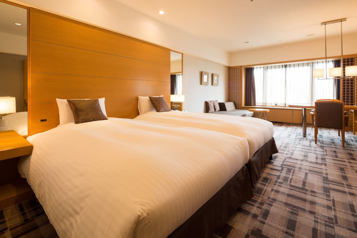 Luxury-Zweibettzimmer (42㎡) | Hochwertige Bettwaren, Minibar, Zimmersafe, Verdunkelungsvorhänge