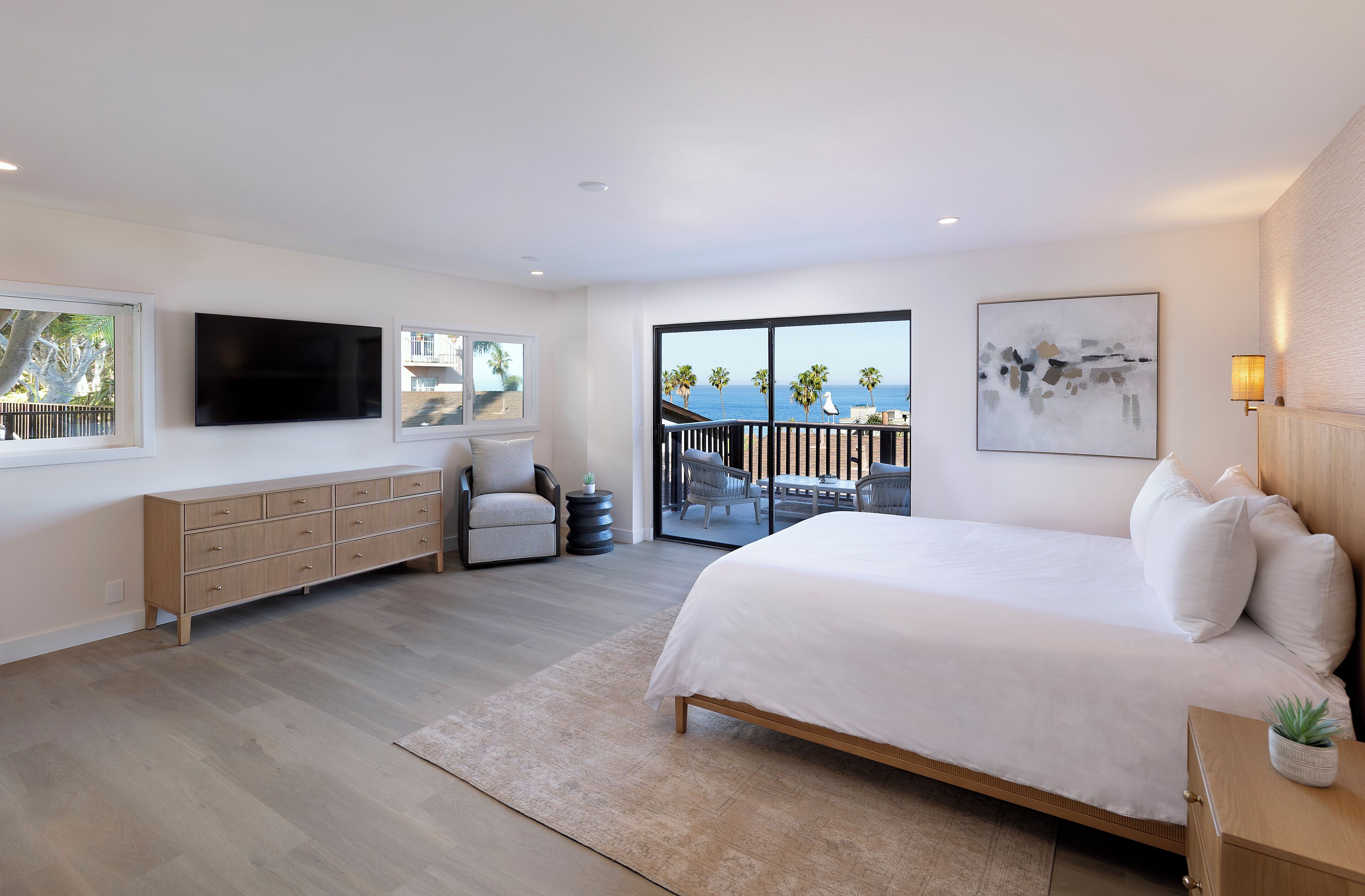 Quarto tradicional, 1 cama King, vista para o oceano | Roupas de cama antialérgicas, cofres nos quartos, cortinas blackout