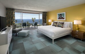 トラディショナル ルーム ベッド (複数台) オーシャンビュー | 低刺激性寝具、セーフティボックス (室内)、遮光カーテン、アイロン / アイロン台