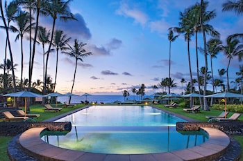 2 outdoor pools, sun loungers at Hana-Maui Resort, a Destination by Hyatt Residence