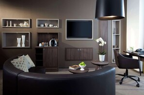 Minibar, in-room safe, desk, laptop workspace