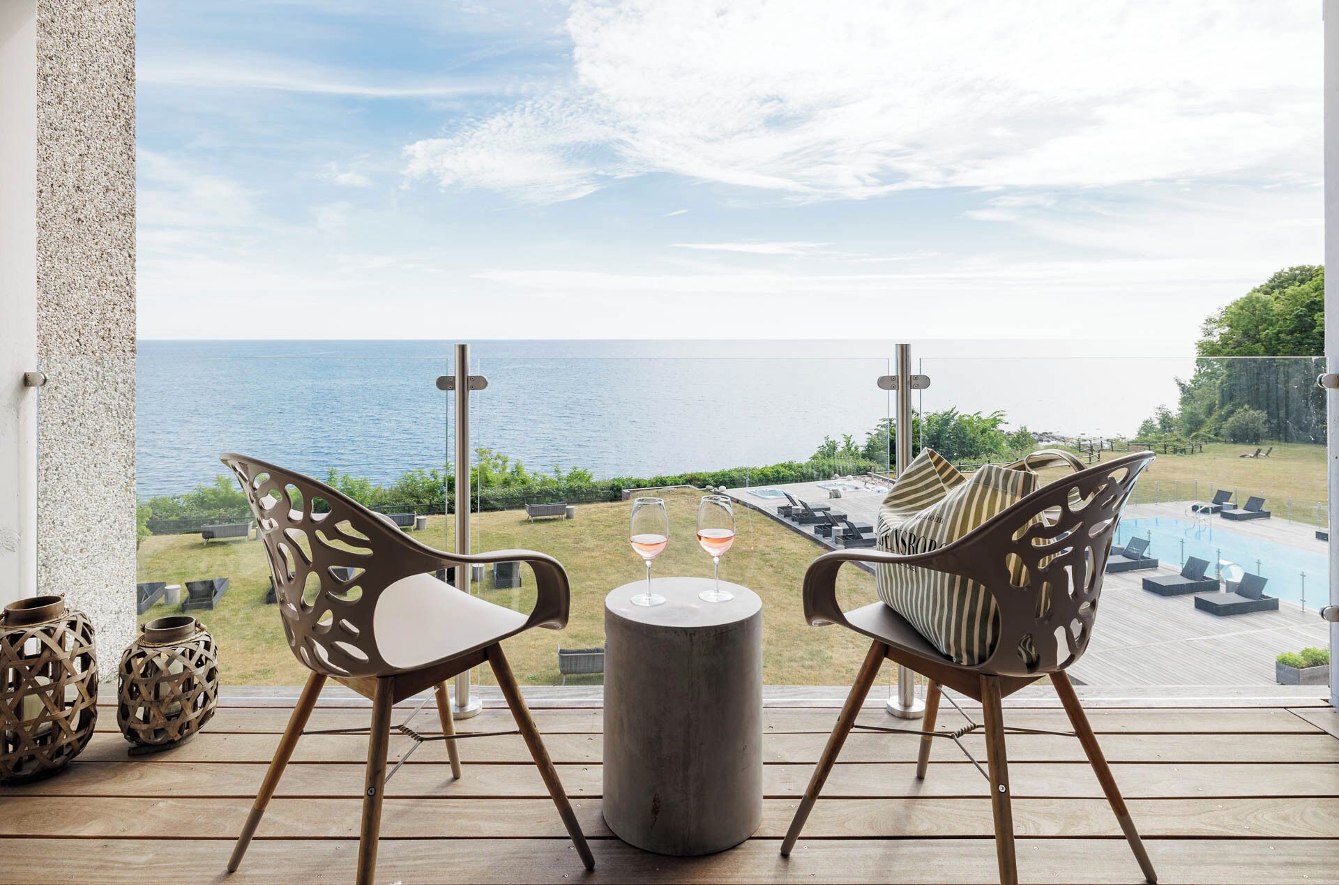 Habitación doble, vista al mar | Vista del balcón