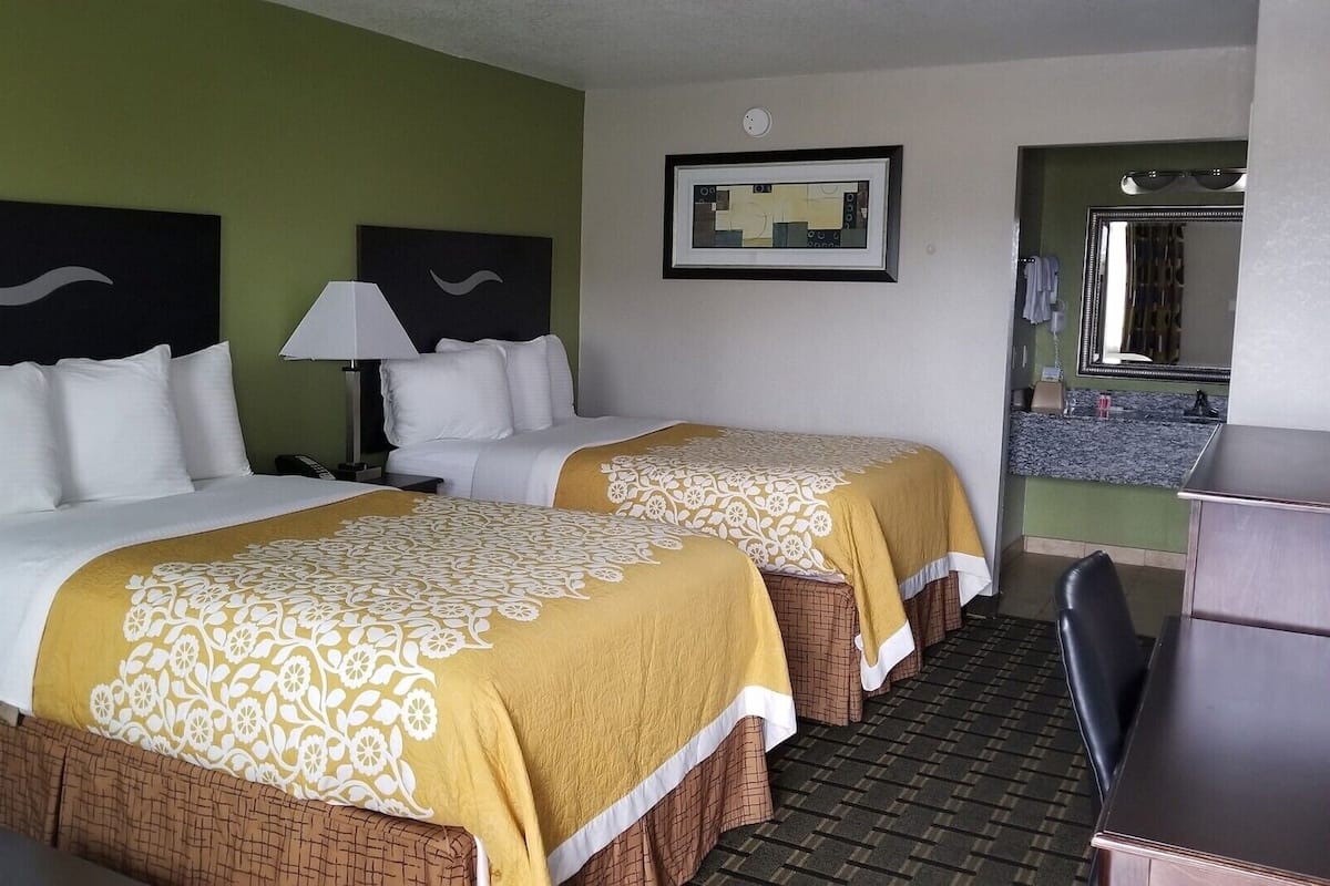 Premium bedding, pillowtop beds, desk, iron/ironing board