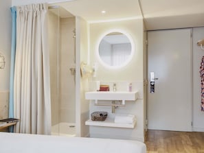 In-room safe, desk, laptop workspace, blackout curtains