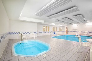 Indoor pool, open 6 AM to 11 PM, sun loungers