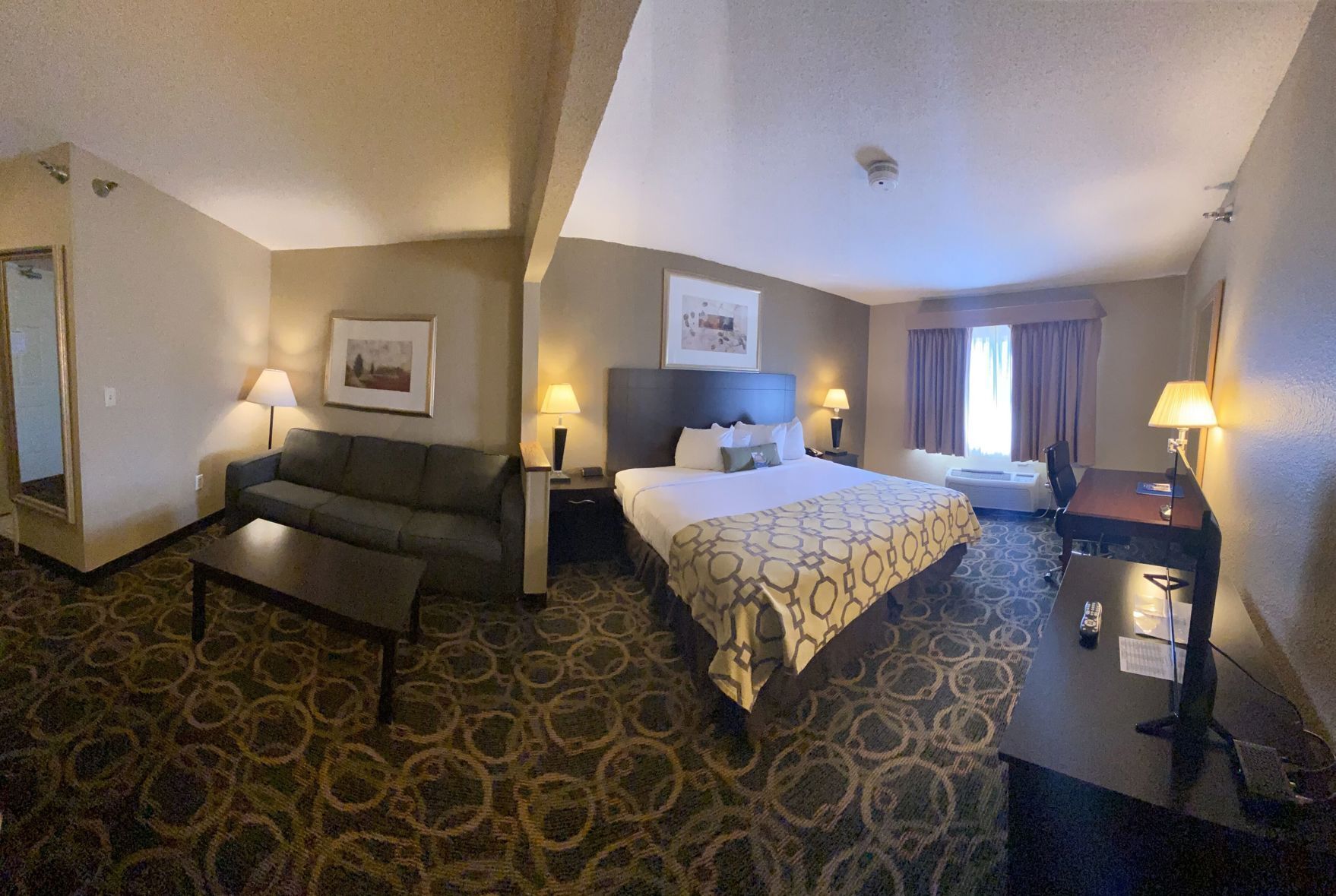 In-room safe, desk, blackout curtains, iron/ironing board