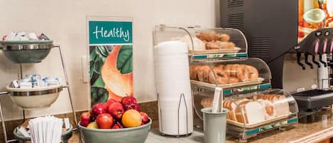 Free daily buffet breakfast