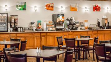 Free daily buffet breakfast