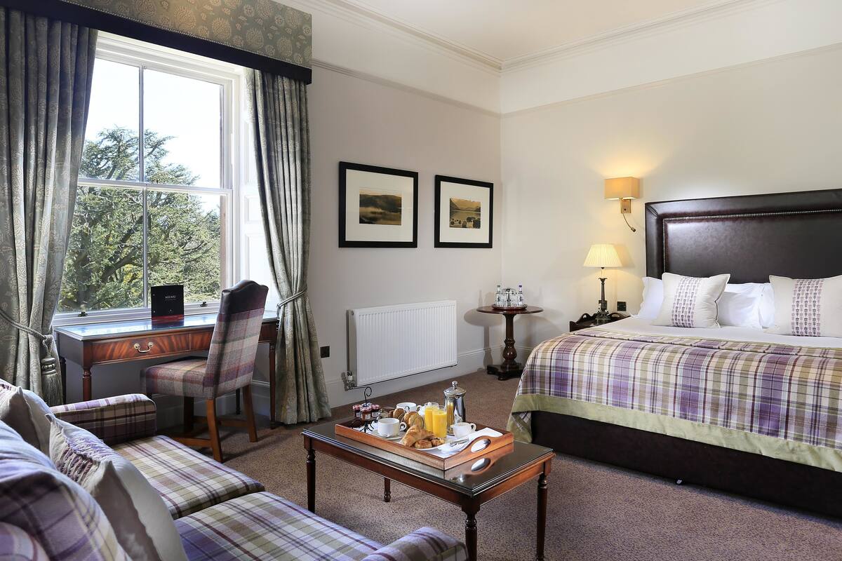in-room safe, desk, blackout curtains, iron/ironing board