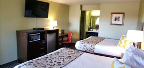Standard Room, 2 Queen Beds, Non Smoking, Refrigerator & Microwave | Premium bedding, desk, laptop workspace, blackout curtains - SureStay Hotel by Best Western Vallejo Napa Valley (Vallejo)