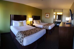 Standard Room, 2 Queen Beds, Accessible, Bathtub | 1 bedroom, premium bedding, desk, laptop workspace