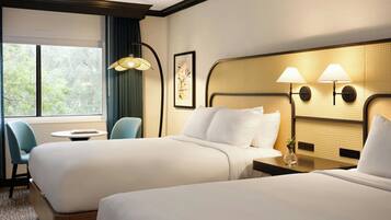 Premium bedding, pillowtop beds, in-room safe, desk