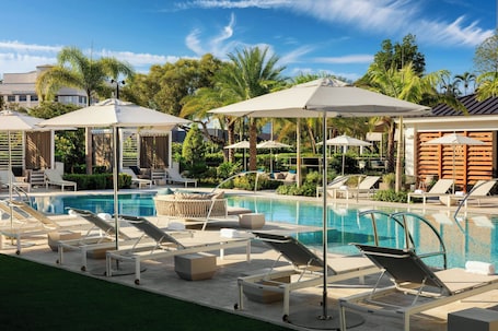 Outdoor pool, free cabanas