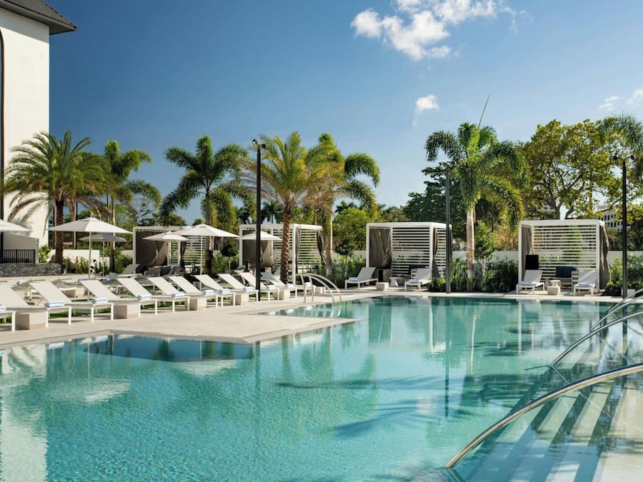 Outdoor pool, free pool cabanas