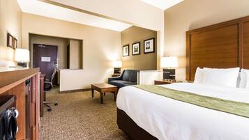 In-room safe, desk, laptop workspace, iron/ironing board