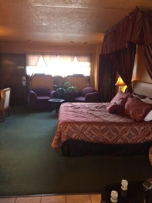 Desk, blackout drapes, iron/ironing board, rollaway beds
