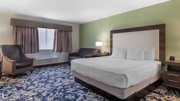 Pillow-top beds, desk, laptop workspace, blackout curtains