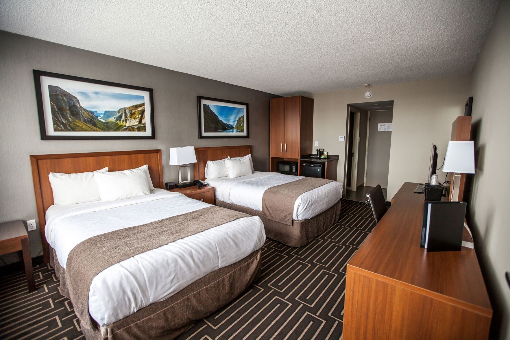 Desk, blackout curtains, iron/ironing board, free WiFi