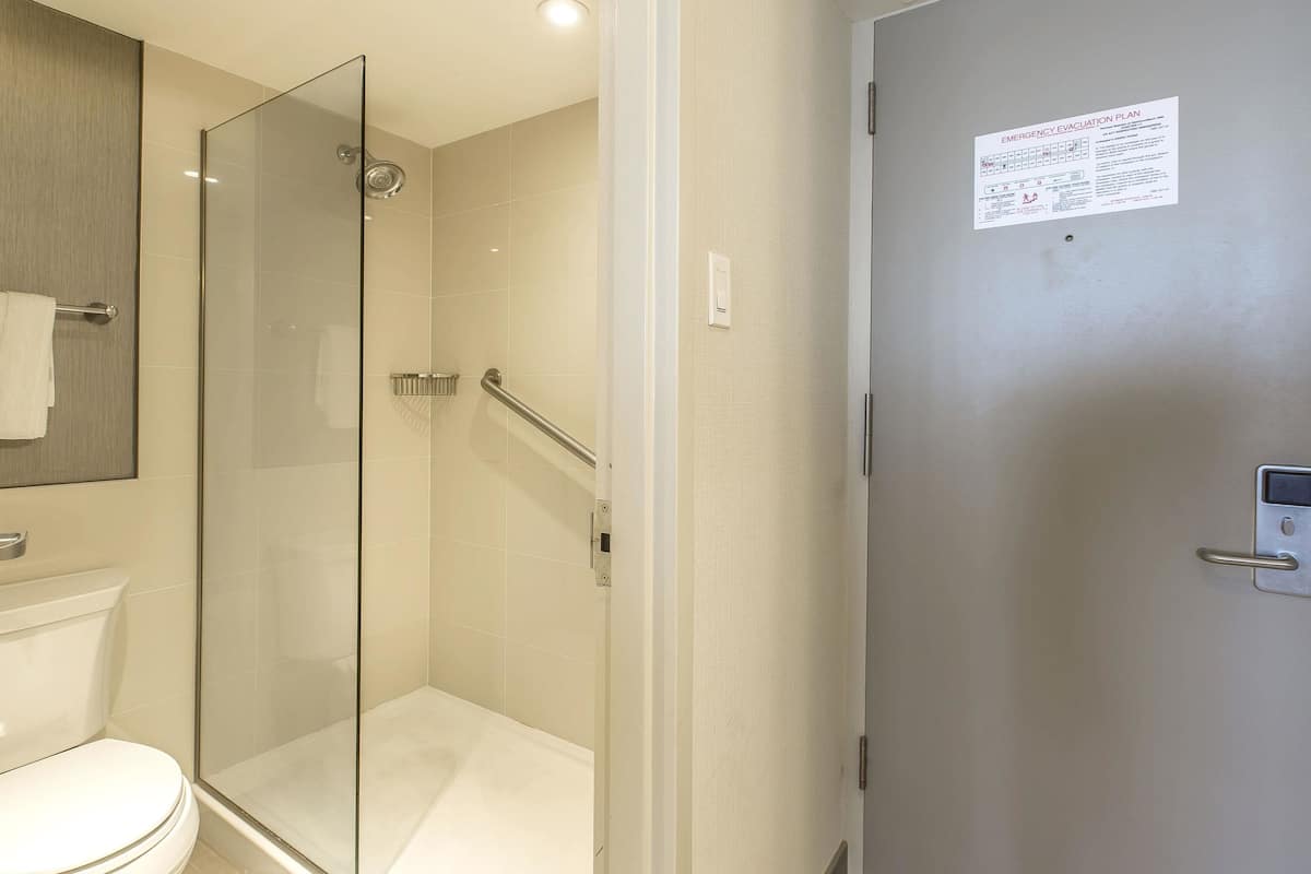 standard room, 2 double beds | desk, blackout curtains, iron/ironing board, free wifi