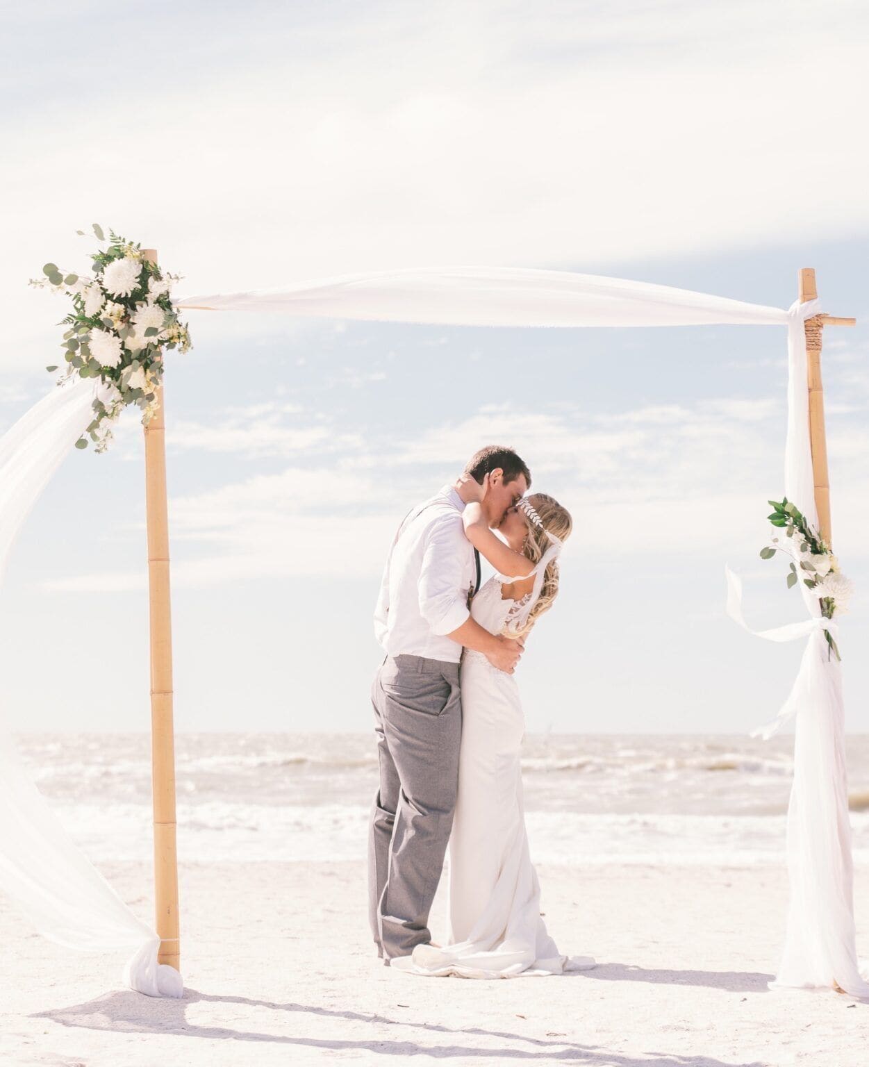Outdoor wedding area