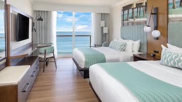 Premium bedding, down duvets, pillow-top beds, in-room safe