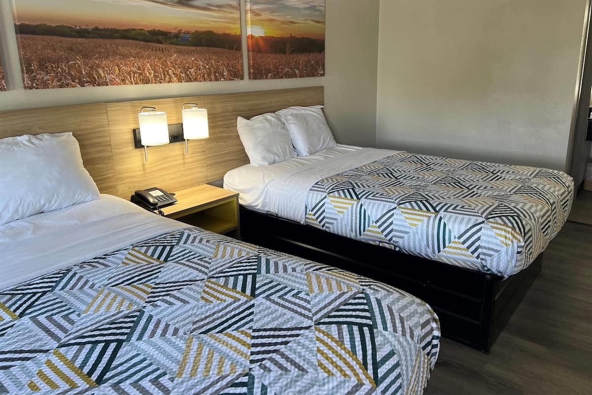 Premium bedding, down comforters, memory foam beds, desk