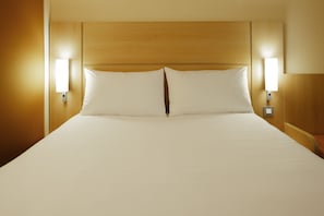 Premium bedding, memory-foam beds, desk, blackout curtains