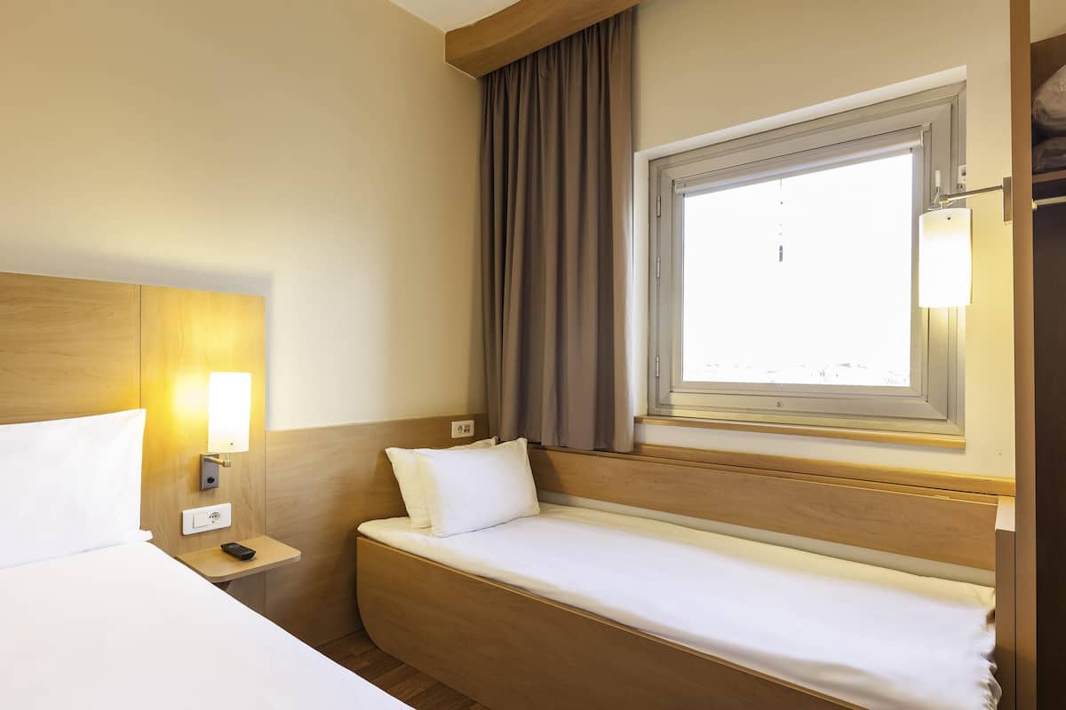 Double Room (with extra bed) | Premium bedding, memory foam beds, desk, blackout drapes