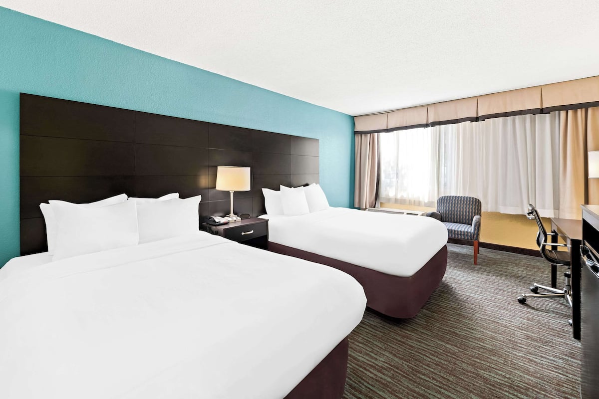 Standard Room, 2 Double Beds, Non Smoking | In-room safe, iron/ironing board, free cots/infant beds, free WiFi