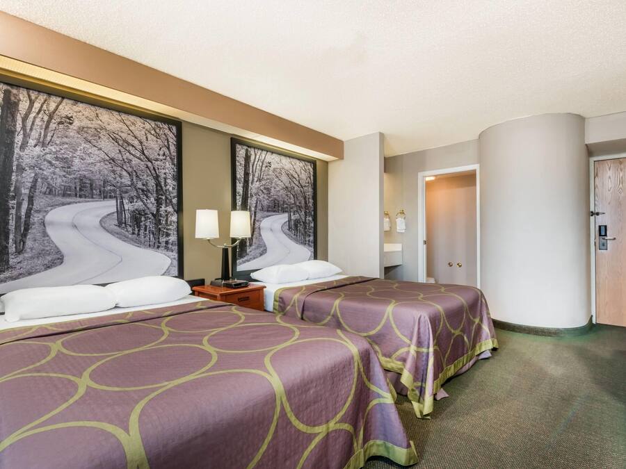 Room, 2 Double Beds, Non Smoking | In-room safe, desk, soundproofing, iron/ironing board