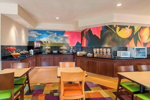 Free daily buffet breakfast