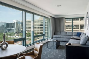 Premium bedding, pillow-top beds, in-room safe, desk