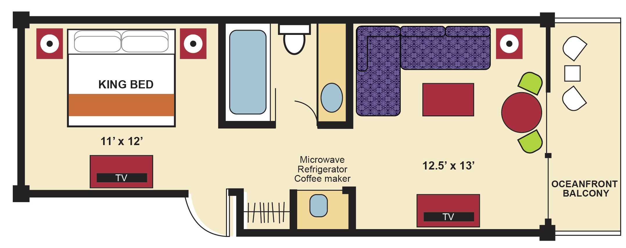 1 bedroom, in-room safe, blackout curtains, free wifi