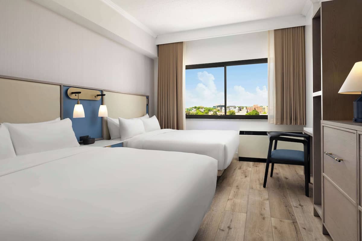 Premium bedding, pillow-top beds, in-room safe, desk